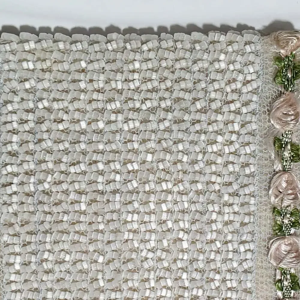 Vintage 1920s Art Deco Woven Beaded Clutch